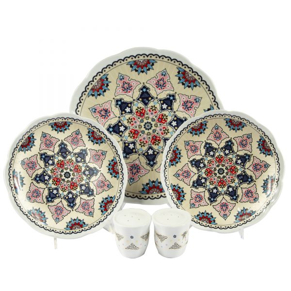 سرویس چینی سورنا زرشکی ۹ پارچه